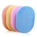 EQUVIA Facial Sponges Wipes Combo For Cleaning Face Reusable - Women, Girls (Pack of 4 pcs)