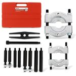 ABN Bearing Separator Set, 5-Ton Capacity – Bar-Type Bearing Splitter, Gear Puller, Fly Wheel Separator 12-Piece Kit