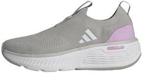 adidas Women's Cloudfoam Go Sock Shoes, Grey Two/Cloud White/Bliss Lilac, 6.5 UK