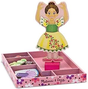 Melissa & Doug Nina Ballerina Magnetic Wooden Dress-Up Doll | Pretend Play Toy | Cognitive Skills | 3+ | Gift for Boy or Girl