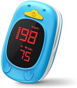 Pulsioximetro Pediatrico,HOLFENRY Oximetro Dedo Profesional Para Niños& Adulto Oximetro Pediatrico Bebe con Pantalla LED para Monitorizar Oxigeno en von SpO2, PI, Herzfrequenz En Casa y De Viaje