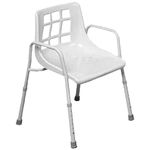 NRS Healthcare M48295 Shower Chair - Height Adjustable