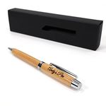 Personalised Custom Bamboo Eco Pen + Gift Box | Laser Engraved