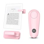 Remote Control Page Turner for Kindle Paperwhite Scribe Oasis Kobo eReaders, Clicker Page Turner for iPhone,iPad, Android Tablets Reading Camera Video Record Remote Triggers, Pink