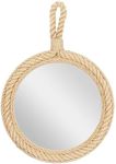 Deco 79 68570 Wood Rope Wall Mirror, 24" x 35"