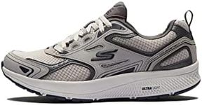 Skechers mens Go Run Consistent - Performance Running & Walking Shoe Sneaker, Grey/Navy, 10.5 US