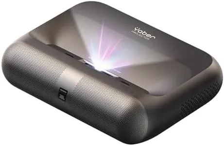 [Sound by JBL & Built_in Google TV] Yaber K300s Triple Laser Projector - Ultra Short Throw Smart Projector 30W JBL Speaker丨4K Support, Dolby Vision, 150% NTSC, 100" Display from just 9" away
