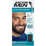 JUST FOR MEN Color Gel Mustache & Beard, M-50 Darkest Brown 1 ea (Pack of 4)
