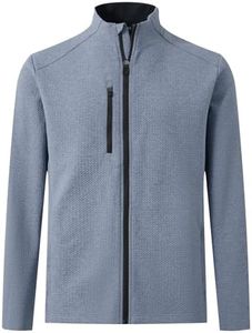 M MAELREG Mens Golf Jackets with Chest Pocket Loose Fit Zip Up Long Sleeve Windproof Warm Sports Golf Winter Jacket