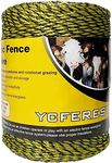 YCFERESY Electric Fence Polywire 1312 Feet，400 Meter，6 Stainless Steel Strands for Reliable Conductivity and Rust Resistance，Portable Electric Fence Rope