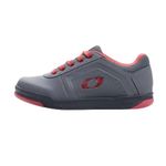 O'Neal | Mountain Bike Shoes | MTB Downhill Freeride | Vegan | Balance between Grip and foot repositioning, honeycomb sole structure | Pinned Flat Pedal V.22 Shoe | Adult | Grey Red | 42