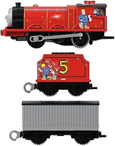 Thomas & Friends Fisher-Price HDB66 Talking James - UK English Edition, Battery Powered Motorized Toy Train with Character Phrases and Sounds, 5.08 cm*29.21 cm*3.81 cm