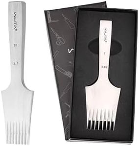 WUTA Leather Die-Steel Chisel French Style Pricking Iron Leather Punching Tool(2.7mm-8 Teeth,Obverse)