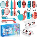 BRHE Nintendo Switch Sports Accessories 16 in 1 Nintendo Sports Accessories Bundle for Switch Sports Games,Family Accessories Kit for Switch/OLED Sports Games