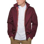 New Merc London Burgundy Harrington Jacket Retro/Mod/Scooter - Size Medium