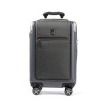 Travelpro Platinum Elite Hardside Expandable Spinner Wheel-Luggage TSA Lock Hard Shell Polycarbonate Suitcase, Vintage Grey, Carry on Laptop Pocket 21-Inch