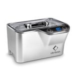 LifeBasis Ultrasonic Cleaner, Professional 45kHz Ultrasonic Jewelry Cleaner 20 Ounces (600ML) with Digital Timer, Watch Holder Ultrasonic Glasses Cleaner for Rings, Coins, Watches, Silver