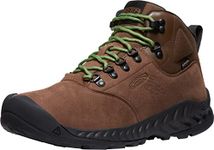 KEEN Men's NXIS Explorer Mid Waterproof Hiking Boots, Bison/Golden Yellow, 9 UK