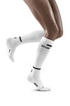 CEP - Women's THE RUN COMPRESSION SOCKS TALL | knee high stabilizing running compression stockings | sports socks | White | M