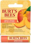 Burt’s Bees® 100% Natural Origin Moisturizing Lip Balm, Sweet Peach, 1 Tube in Blister Box