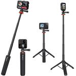 Selfie Stick for GoPro, Extendable Mini Tripod for Insta360 Selfie Stick Gopro Hero 10/9/8/7/6/5 Black/Gopro Max DJI Osmo Action Insta 360 AKASO Action and More Action Camera