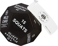 Juliet Paige Exercise Dice for Home Fitness, Gym Workouts, Crossfit WOD, Kids Physical Education, Bodyweight HIIT, and Sports Training - 3 Inches in Diameter (White (Intermediate))