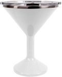 ORCA Tini 13oz Stainless Steel Martini Glass | Temperature Insulated Tumbler for Every Outdoor, Picnic, Poolside, Beach & Patio Party — Pearl