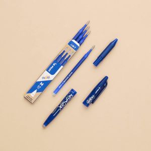 PILOT Frixion Ball Erasable Rollerball Pen Set, Black, Medium Tip, 5-Pack
