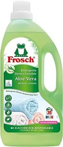 Frosch - Detergente Líquido Concentrado Ecológico Aloe Vera para Lavadora, Ropa Limpia e Impecable en el Lavado, Apto para Todo Tipo de Tejidos menos Lana y Seda - 1.5 L
