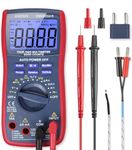 AstroAI Digital Multimeter TRMS 6000 Counts Volt Meter Ohmmeter Auto-Ranging Tester; Accurately Measures Voltage Current Resistance Diodes Continuity Duty-Cycle Capacitance Temperature for Automotive