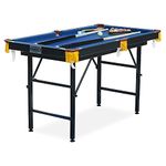 RACK Leo Folding 4-Foot Billiard/Pool Table (Blue)