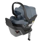 UPPAbaby Mesa Max Infant Car Seat/Base with Load Leg and Robust Infant Insert Included/Innovative Safety Features + Simple Installation/Direct Stroller Attachment/Gregory (Blue Mélange)