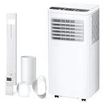 Havato 8,000 BTU Portable Air Conditioner with Cooling Fan Dehumidifier, Cools Room up to 350 sq ft, 2 Speeds, 24H Timer, Remote Control, LED Display, 3-IN-1 Portable AC Unit with Window Kit, White