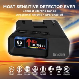 Uniden R7 Long Range Radar Detector – Dual Antenna, Voice Alerts