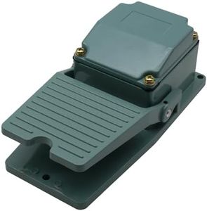 YQSIYU Momentary Foot Pedal Switch,No Cord, SPDT,NO NC,Foot Pedal Switch with Foot Threaded Nonslip Pressure Control Foot Pedal,for Scroll Saw,Drill,Log Splitter