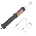 1100W Magnetic Induction Heater Kit, 220V Flameless Handheld Bolt Heater with 3 Coils, Bolt Removal Tool, Rusty Screws Removing Tool, Electromagnetic Induction Heater