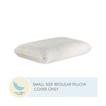 The White Willow Soft Fabric Pillow Case 22" L x 14" W x 4" H Inches, Washable, Removable Zippered Pillow Cover Only, Fits Standard Size Cooling Gel Bed Pillow- Green