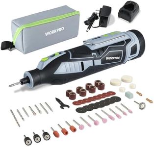 WORKPRO 12V Cordless Rotary Tool Kit, 5 Variable Speeds, Powerful Engraver, Sander, Polisher, 114 Easy Change Accessories, Craft Tool for Handmade and DIY