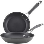 Circulon 83905 Radiance [Hard Anodized] Nonstick Frying pan Set/Skillet Set - 8.5 Inch and 10 Inch, Gray