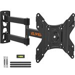 ELIVED Tilt Swivel TV Bracket for Most 14-40 Inch LED, LCD, OLED Flat/Curved TVs with Max VESA 200x200mm up to 15KG, Full Motion TV Wall Bracket with Articulating Arm, Monitor Wall Mount EV013