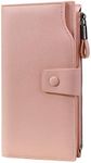 Itslife leather wallet women, 5carbonpink, Large, Classic