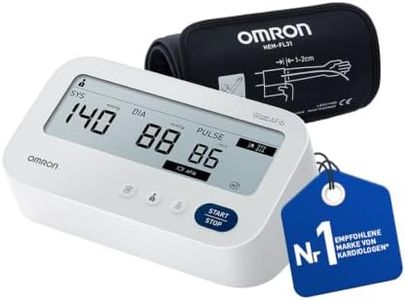 OMRON X3 Comfort AFib - Digitales Oberarm-Blutdruckmessgerät mit automatischer Vorhofflimmern (AFib) Erkennung | klinisch validierter Blutdruckmesser für 2 Nutzer | auch für Diabetiker & Schwangere