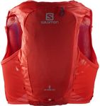 Salomon Adv Hydra Vest 8 Unisex Hydration Vest Trail Running Hiking, Comfort and Stability, Quick Access to Hydration, and Simplicity, Red, M