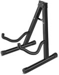 Flexzion Guitar A-Frame Stand Floor Support for Acoustic and Electric Guitars - Portable Instrument Stand Rack Holder Display for Classical Guitar and Bass, Violin, Ukulele, Banjo, Mandolin