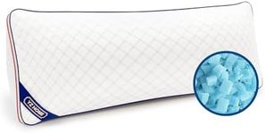 YZ HOME Long Body Pillow for Adults - Firm Body Pillow Insert with Shredded Blue Memory Foam, Adjustable Height, Soft Support for Side Sleeping, Pregnant Women, Washable (20x54 Inch, White)