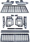 HIGH FLYING Car Accessories for Suzuki Jimny JC5 2025 2026 Rear Window Storage Molle Panels System Trunk Organizer Tailgate Cargo Shelf Luggage Carrier Cargo Racks (Side+Roof+Shelf)