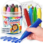 Jumbo Crayons For Toddlers 1-3 - 16