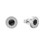 THJ Tommy Hilfiger Jewelry Men's Stainless Steel Stud Earrings Embellished with Crystals - 2790379, Silver, One Size