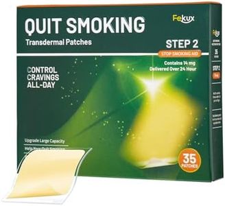 Nicotine Patches 14mg - 35 Pcs Step 2 Quit Smoking Nicotine Transdermal Patches 24 Hour Help Craving Relief Stop Smoking Aids Patches