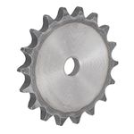 uxcell 18 Teeth Flat Chain Sprocket Type A 1/2" Pitch, 12mm Bore A3 Carbon Steel for ISO 08B